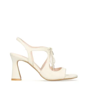 Sandalia cordones piel blanco | LODI Hot