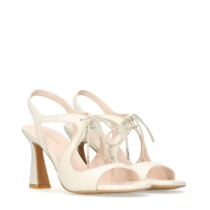 Sandalia cordones piel blanco | LODI Hot