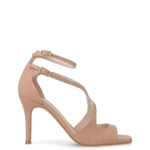 Sandalia cruzada piel charol nude | LODI Discount