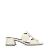 Sandalia destalonada tacón piel blanco | BIBI LOU Outlet
