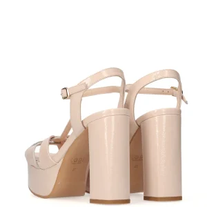 Sandalia maxi plataforma piel charol nude | LODI Sale